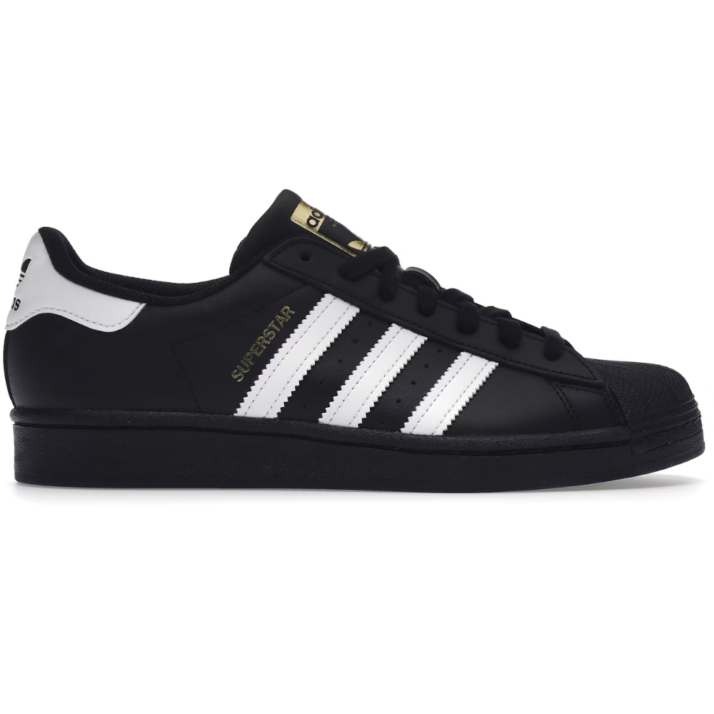 Adidas Superstar Core Black Cloud White Gold