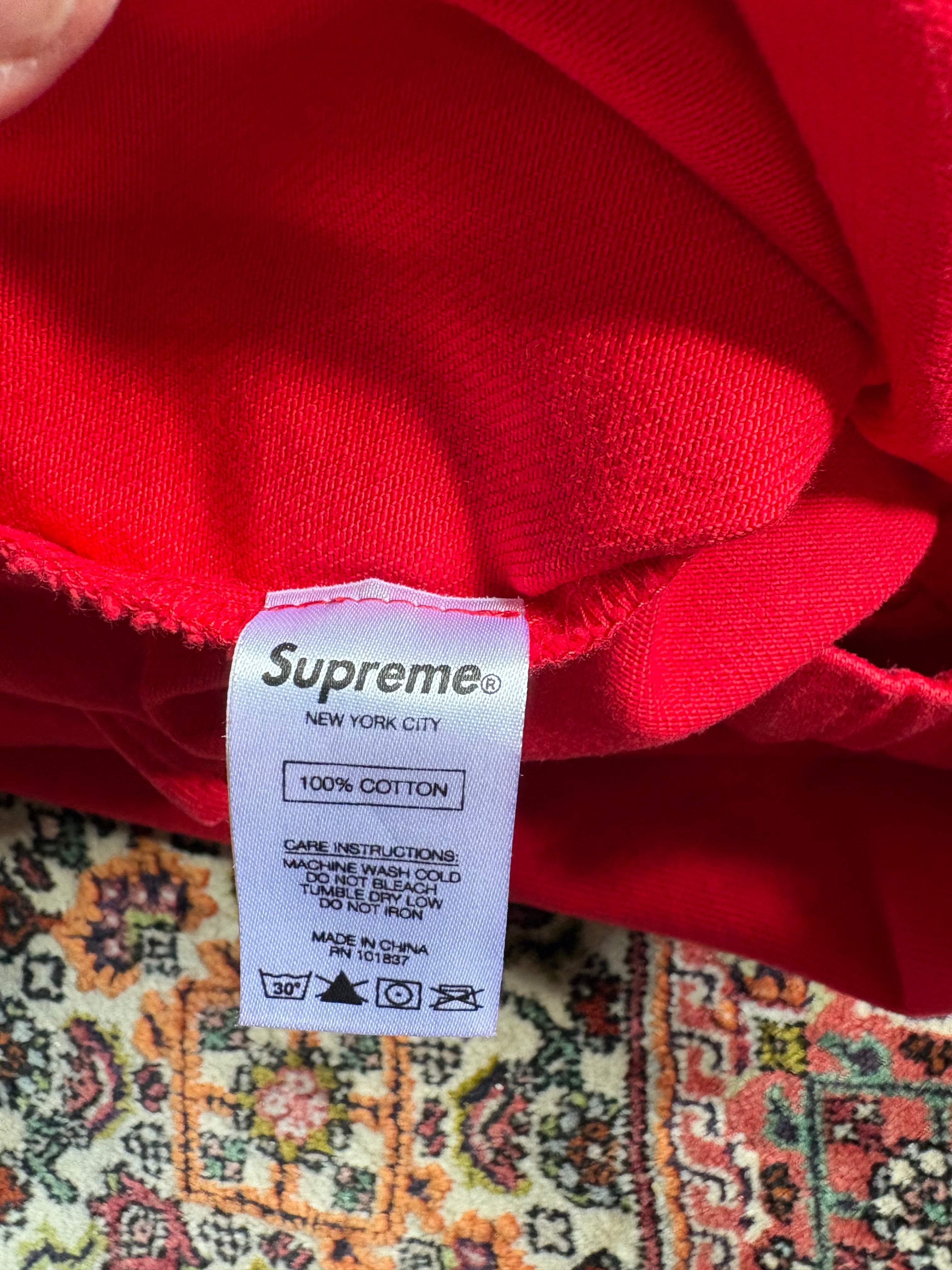 Supreme Snap Front Twill Jacket Red