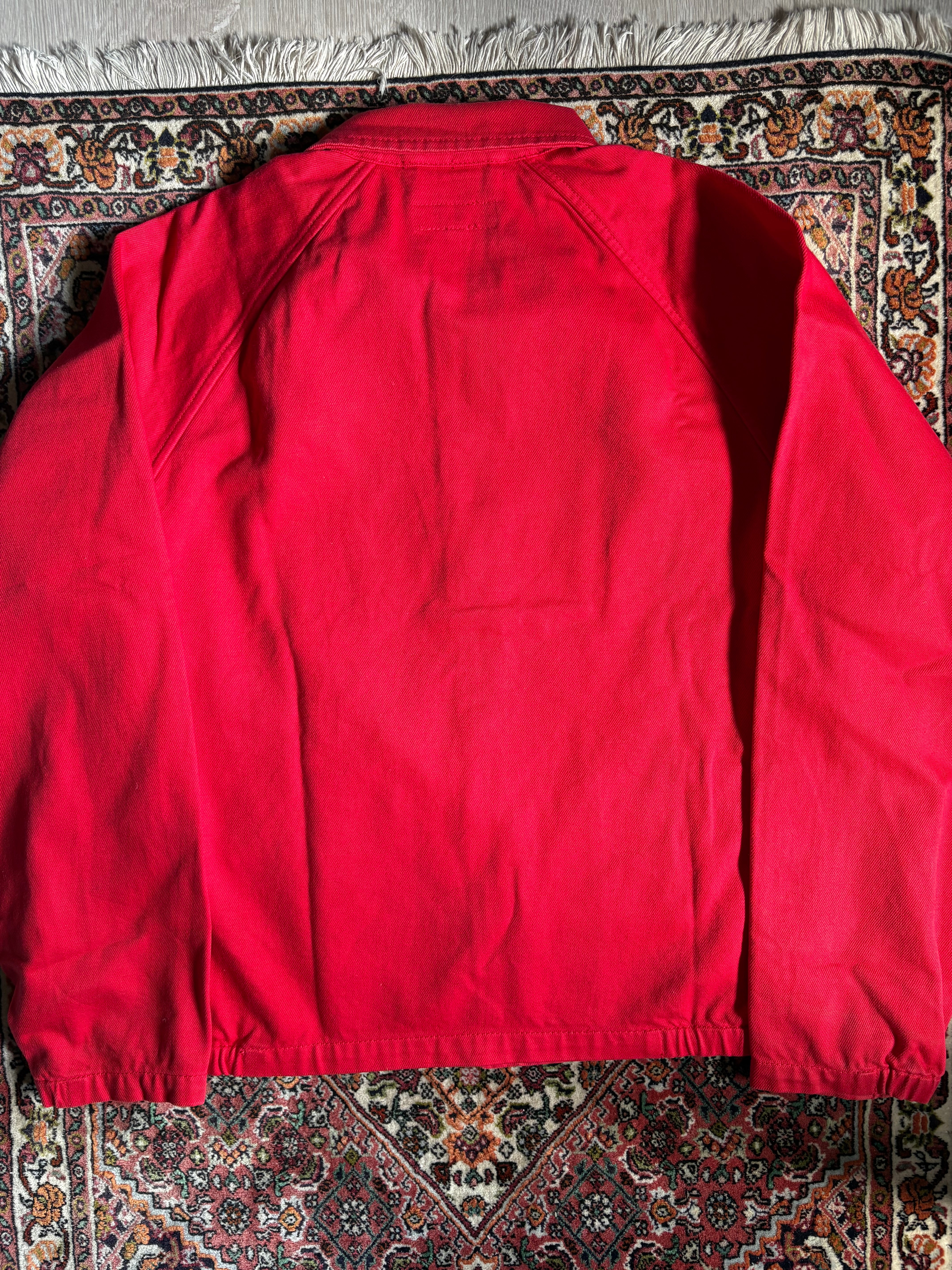 Supreme Snap Front Twill Jacket Red