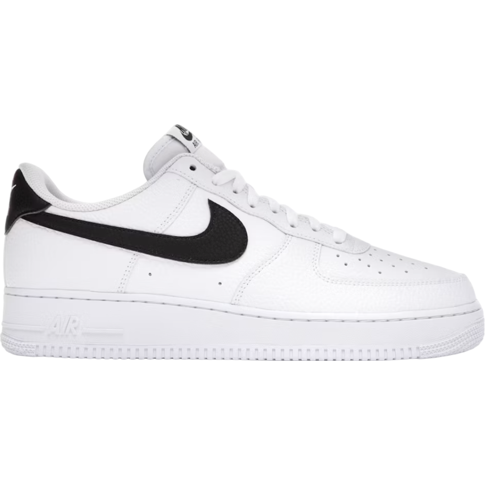 Nike Air Force 1 Low '07 White Black Pebbled Leather