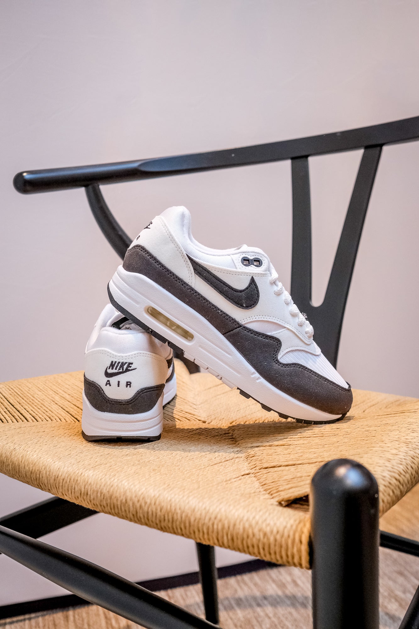 Nike Air Max 1 White Black Neutral Grey