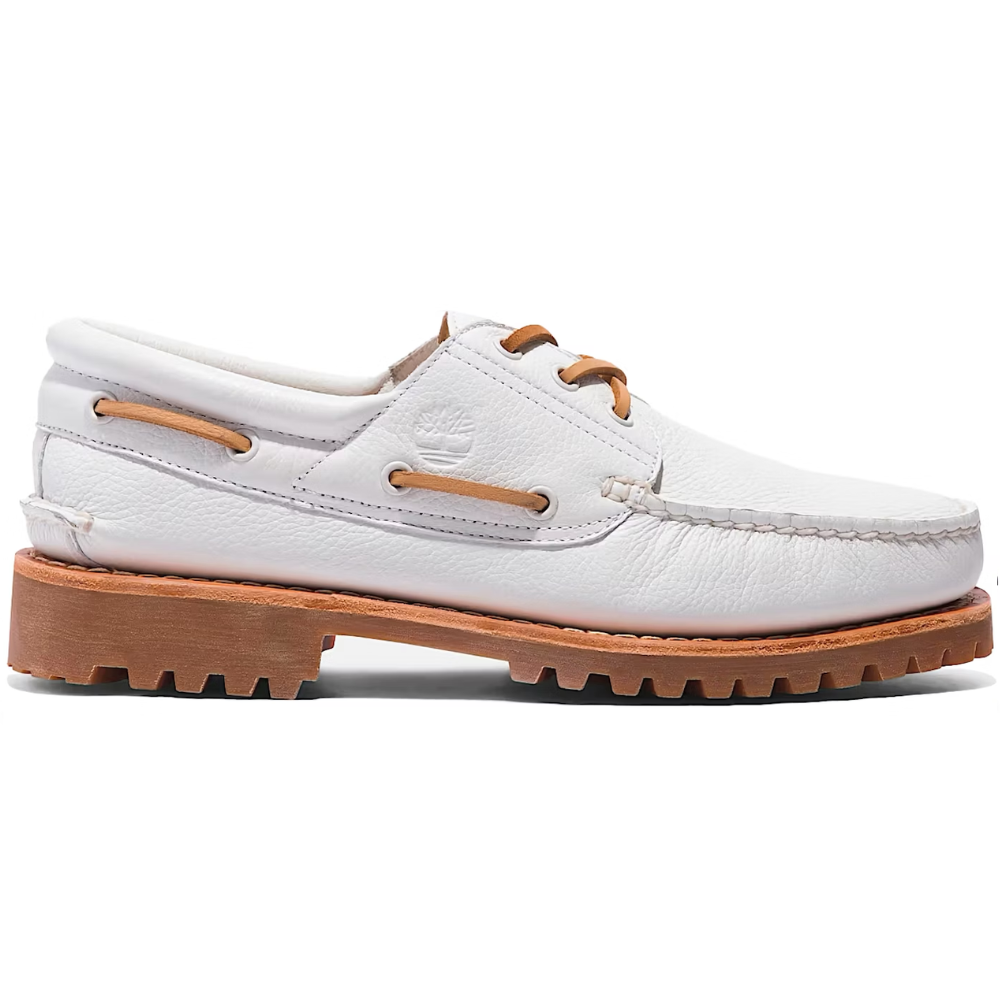 Timberland Authentic 3 Eye Boat Shoe White