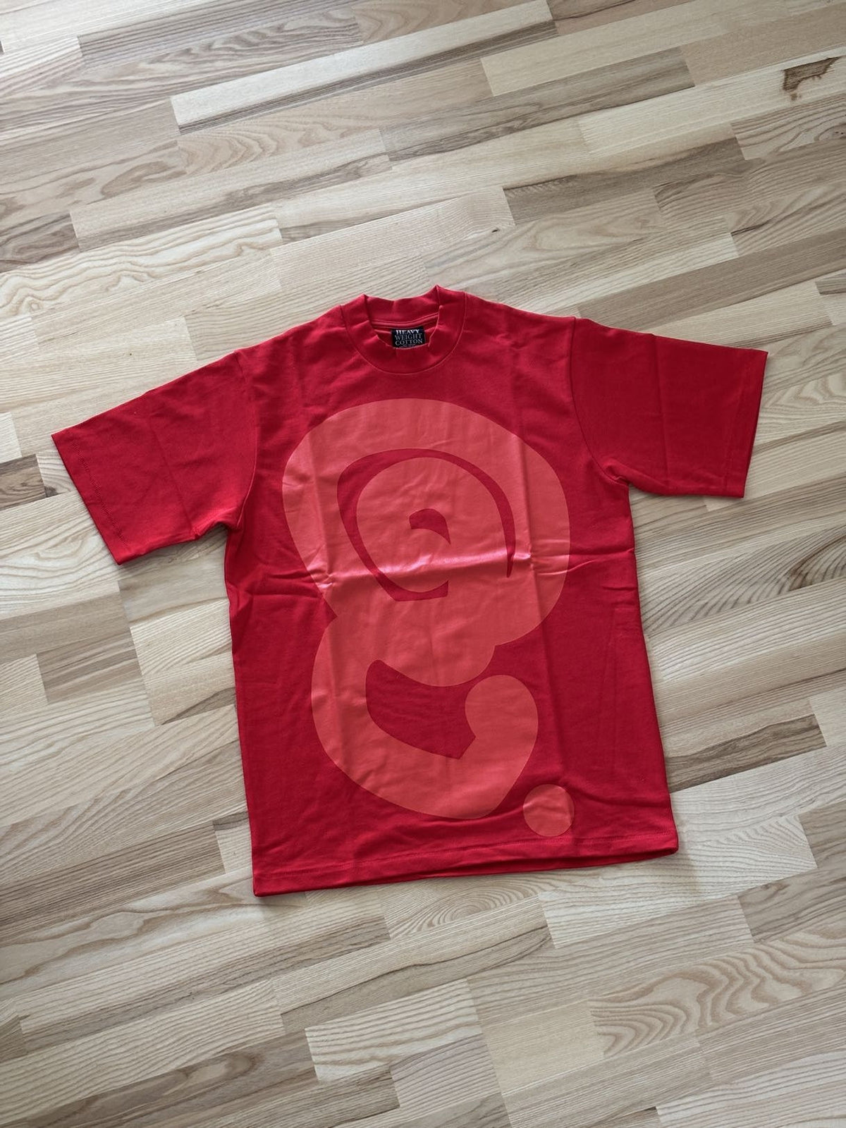 Quratee Red On Red Logo Tee