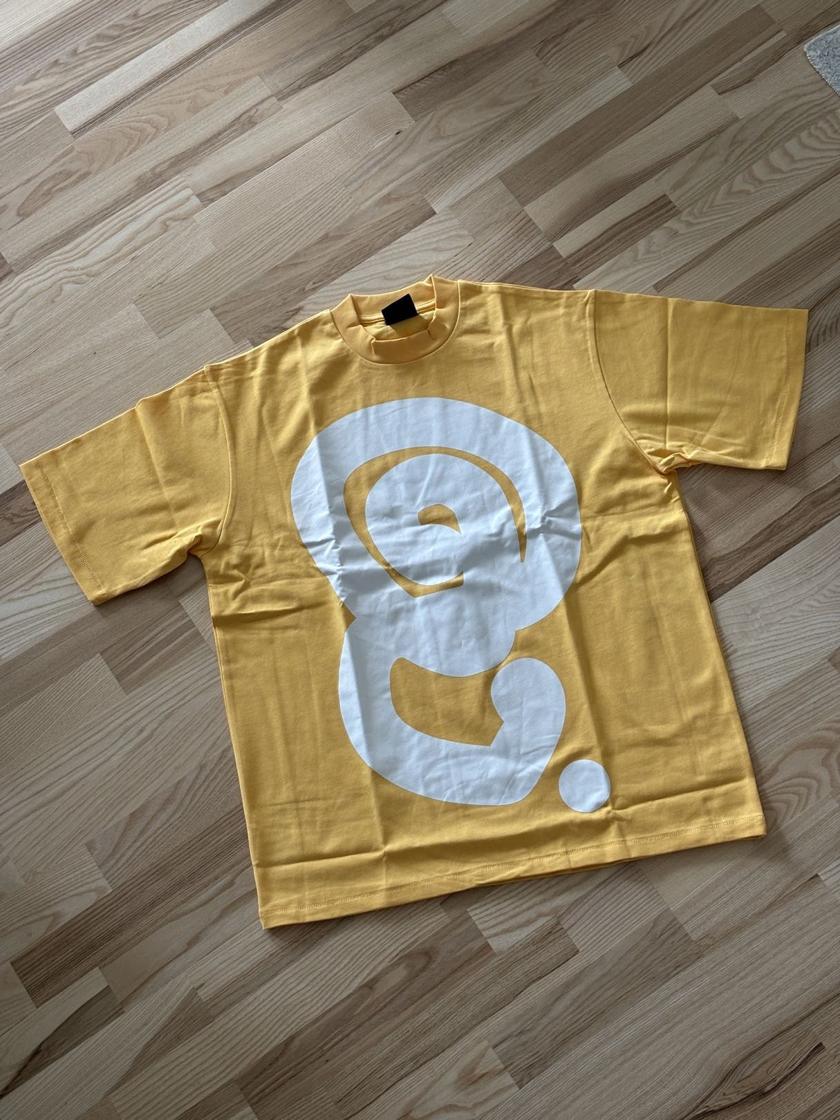 Quratee Yellow Logo Tee