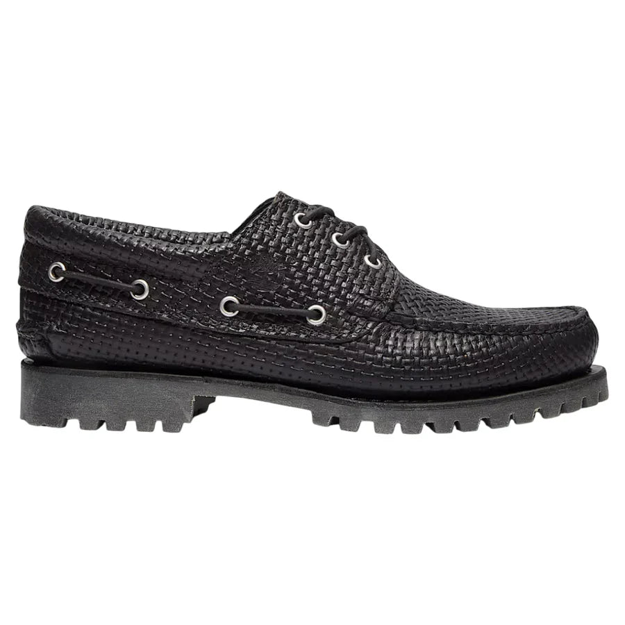 Timberland Authentic Boat Shoe Black F Grain W DK B