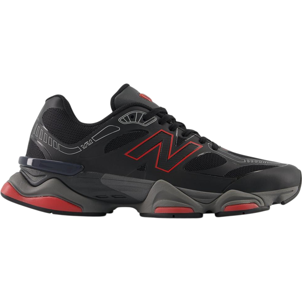 New Balance 9060 Black/Fire Cracker