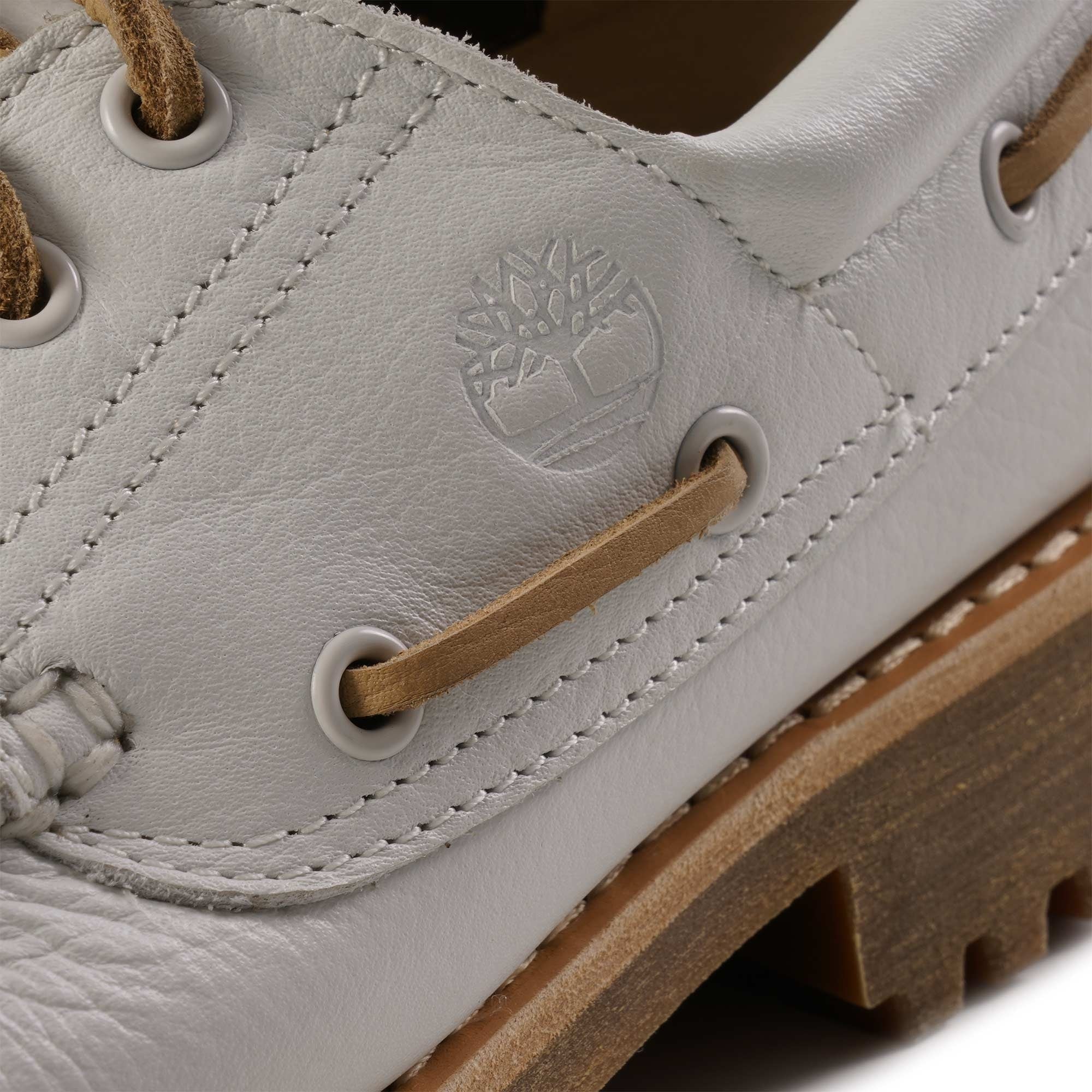 Timberland Authentic 3 Eye Boat Shoe White